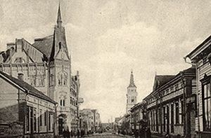 Oulun Kirkkokatu 1900-luvun alussa.
