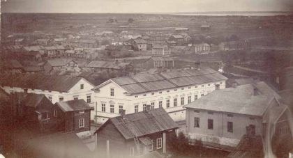 Valokuva: Vaaran kaupunginosa 1870-luvulla.