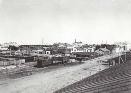 Valokuva: Vaaran kaupunginosa Oulussa vuonna 1924.