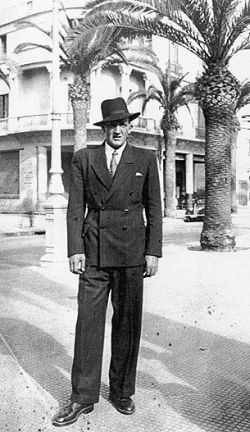 Valokuva: Joni Skiftesvikin isä Casablancassa vuonna 1947.