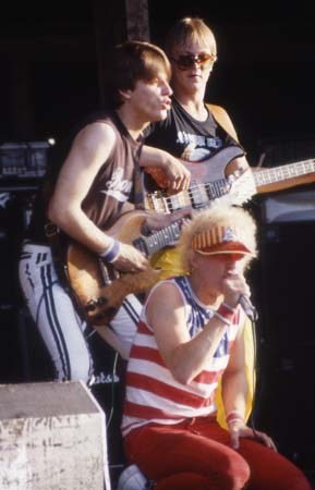 Valokuva: IC-Rock keikalla Kuusrockissa vuonna 1983.