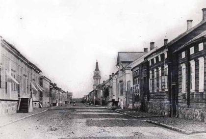 Kuva: Oulun kirkkokatu 25.6.1868.
