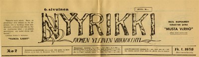 Osa Nyyrikki-lehden kannesta.