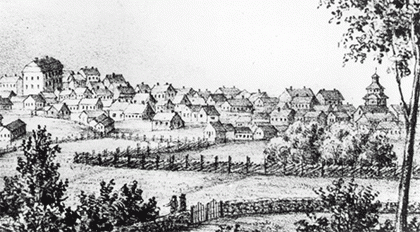 Kuva: Oulu 1800-luvun alussa.