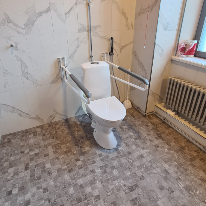 First-floor accessible toilet at the City Hall